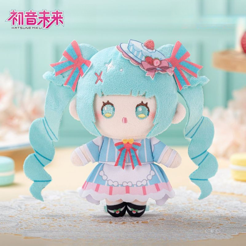 【พร้อมส่ง】Hatsune miku plush พวงกุญแจ ฮัตสึเนะ มิกุ  Sweet Intertwined จี้ตุ๊กตา miku พวงกุญแจตุ๊กตา