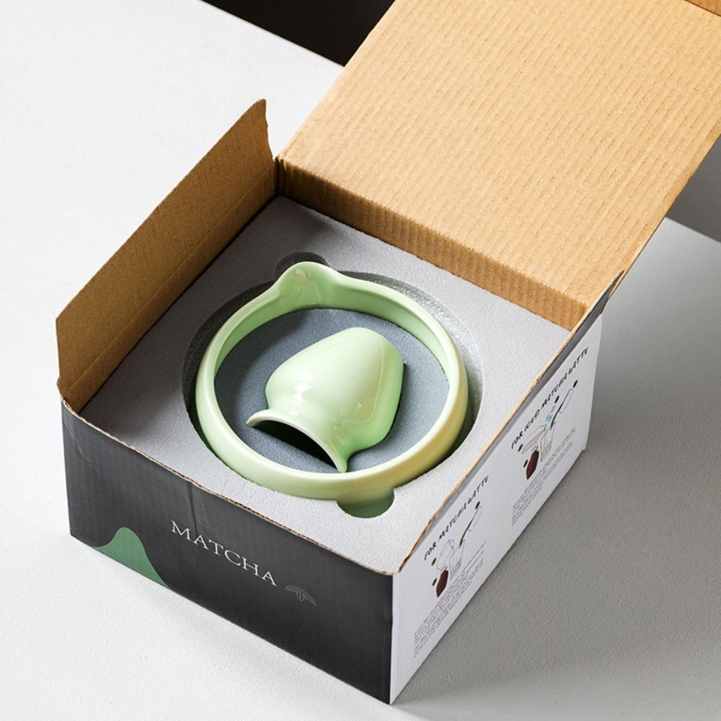 🍵ชุดชามมัทฉะ (2ชิ้น) ชุดชงชาญี่ปุ่น วัสดุคุณภาพสูง เซรามิก สแตนเลส ไม้ไผ่ ดีไซน์สวยงาม ใช้ชงชาเขียวและมัทฉะได้ - รูปที่ 6