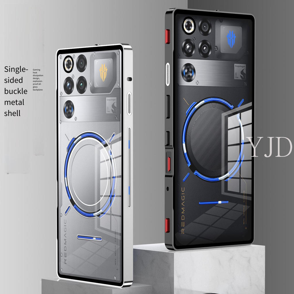 กรณีสําหรับ RedMagic 11 Pro 11Pro + กรอบโลหะ Esports Cooling การออกแบบหัวเข็มขัดยืดหยุ่นการกระจายความร้อน Anti-Drop เคสโทรศัพท์
