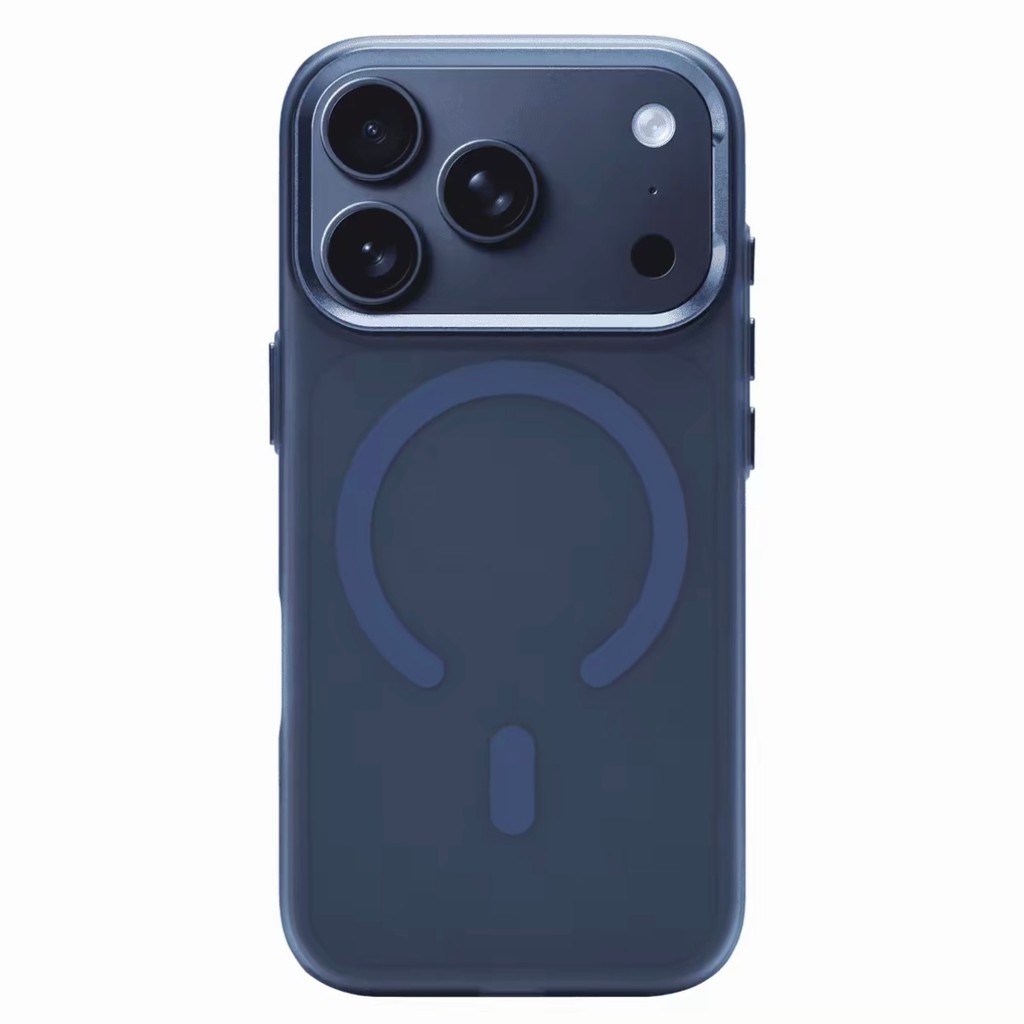 Flat Ice Fog Metal Magnetic สําหรับ apple 17promax เคสโทรศัพท์ 16promax ญี่ปุ่นเกาหลีผู้ชายผู้หญิง 15promax เคสป้องกัน