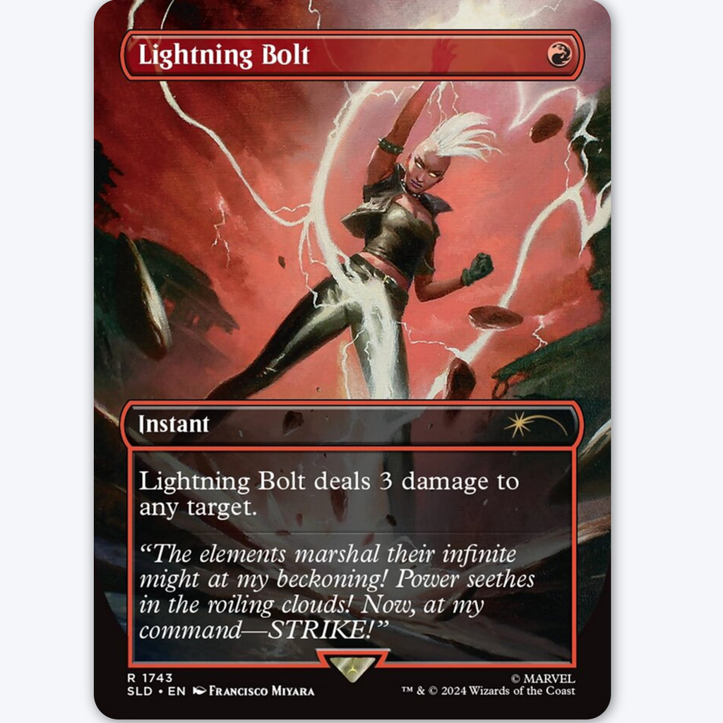 [แบรนด์ Feirui Wanzhi] Lightning Shock English Flash Secret Lair SL 1743