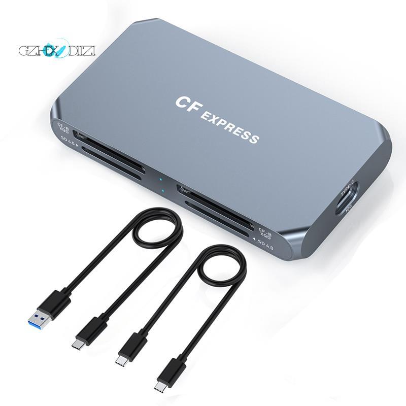 GzhxdiiziCfexpress Type B Card Reader 4 in1 CFexpress Type B Card Reader อะแดปเตอร์การ์ดหน่วยความจํา