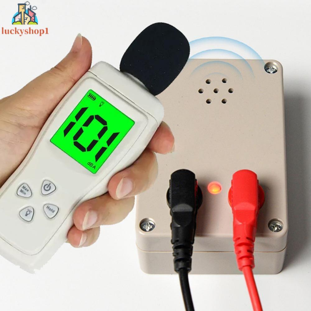 เครื่องทดสอบ Buzzer 9V การตรวจสอบการนําไฟฟ้าการออกแบบขนาดกะทัดรัดสัญญาณเตือนระดับเสียงสูง