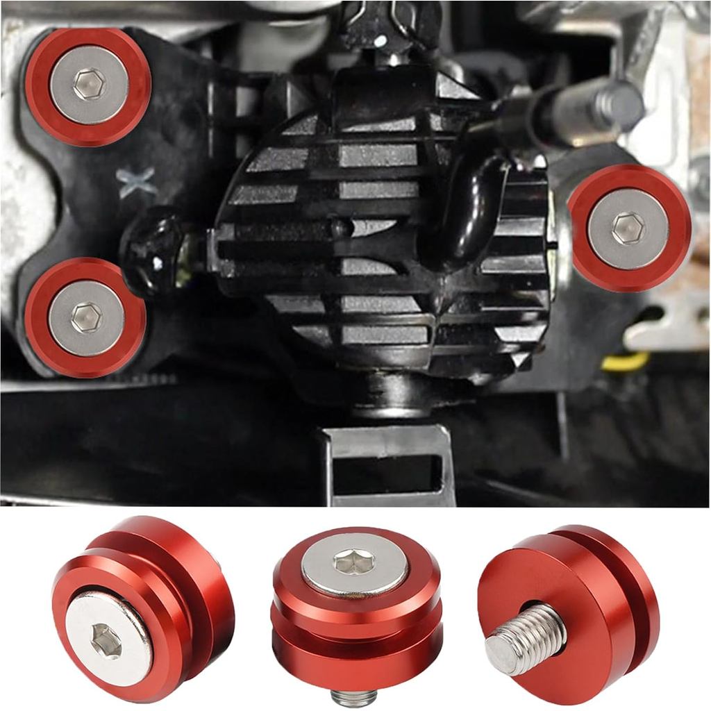 บูชฐาน Shifter Bevinsee เข้ากันได้กับ Honda Civic FN2 Type R FD2 Type R 2006-2011 สีแดง