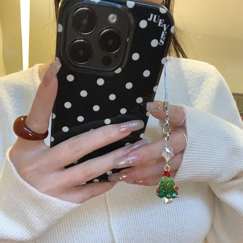 อุปกรณ์ประดับมือถือแบบสร้างสรรค์ลูกปัดโซ่ ทำมือ ขนาดเล็ก เหมาะสำหรับเป็นของขวัญในเทศกาลวันหยุด - รูปที่ 6