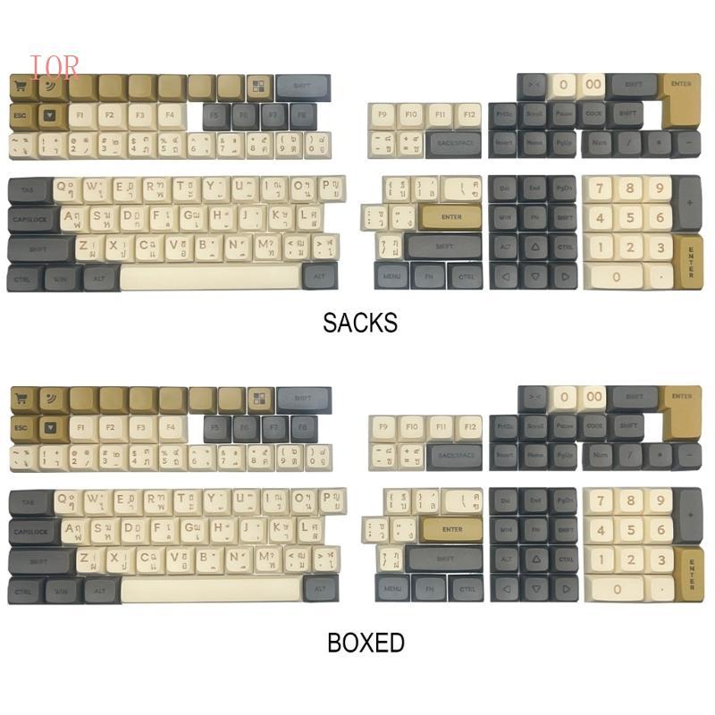 IOR PBT ภาษาไทย XDA ความสูง Keycaps สําหรับ 75 87 98 104 108 คีย์บอร์ด XDA ความสูง Keycap ชุดการพิมพ