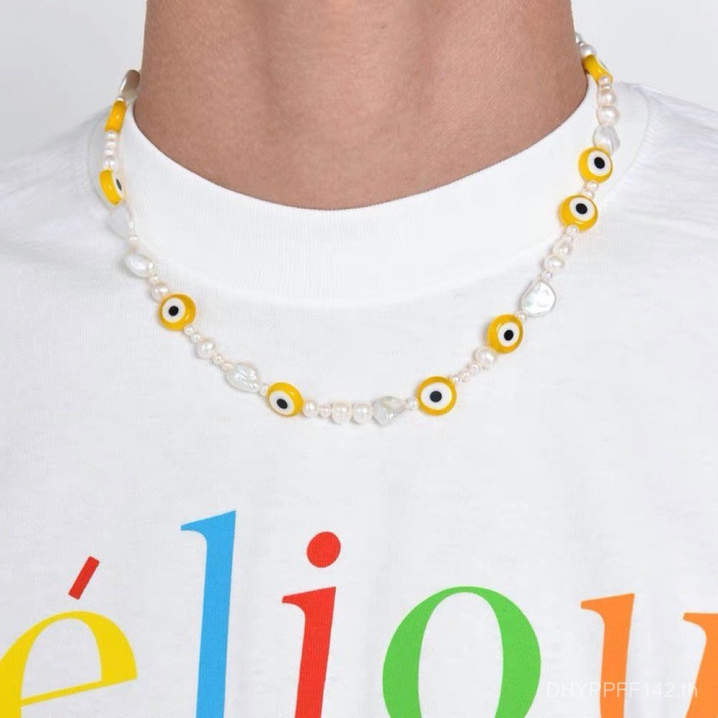 สร้อยคอมุกตาปีศาจสไตล์ชาย MJD7