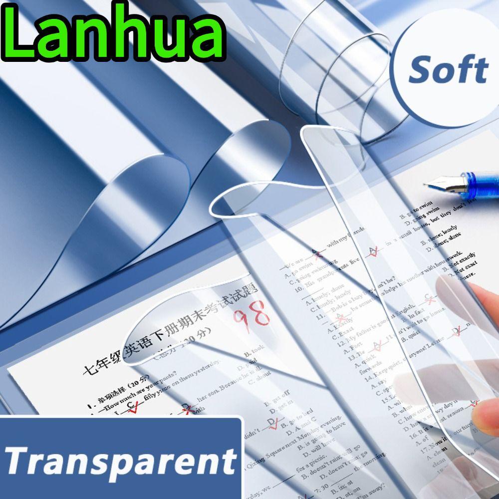 LANHUA โต๊ะทํางาน, A2/A3/A4/A5/16K แผ่นรองเขียนโปร่งใส, กันน้ําทนทาน PP การเขียน Backing Board สํานั