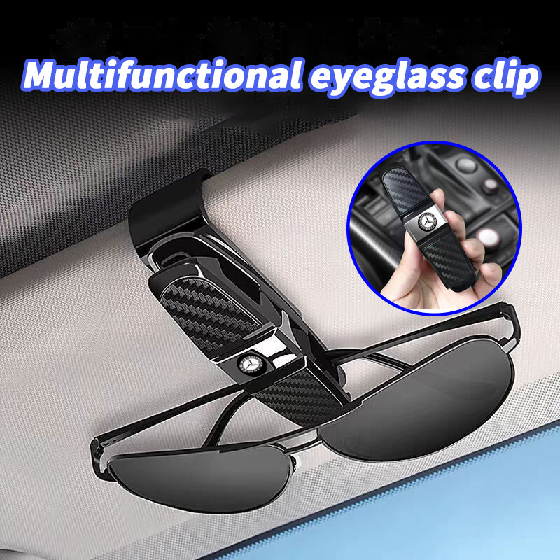 Benz คลิปแว่นตารถยนต์ หนีบบัตรในรถ ที่เก็บแว่น ที่หนีบแว่นตากันแดด ใช้ได้กับ Benz EQS 500 4Matic CKD