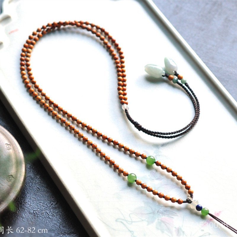 เสื้อกันหนาวผู้ใหญ่พร้อมจี้หยก Jasper และ Lapis Lazuli งานฝีมือแท้