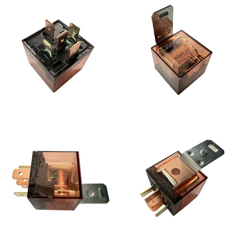 TRANSPARENT HORN RELAY 5 LEGS 12 VOLT 80 CAMPERE UNIVERSAL สําหรับรถจักรยานยนต์ทั้งหมด