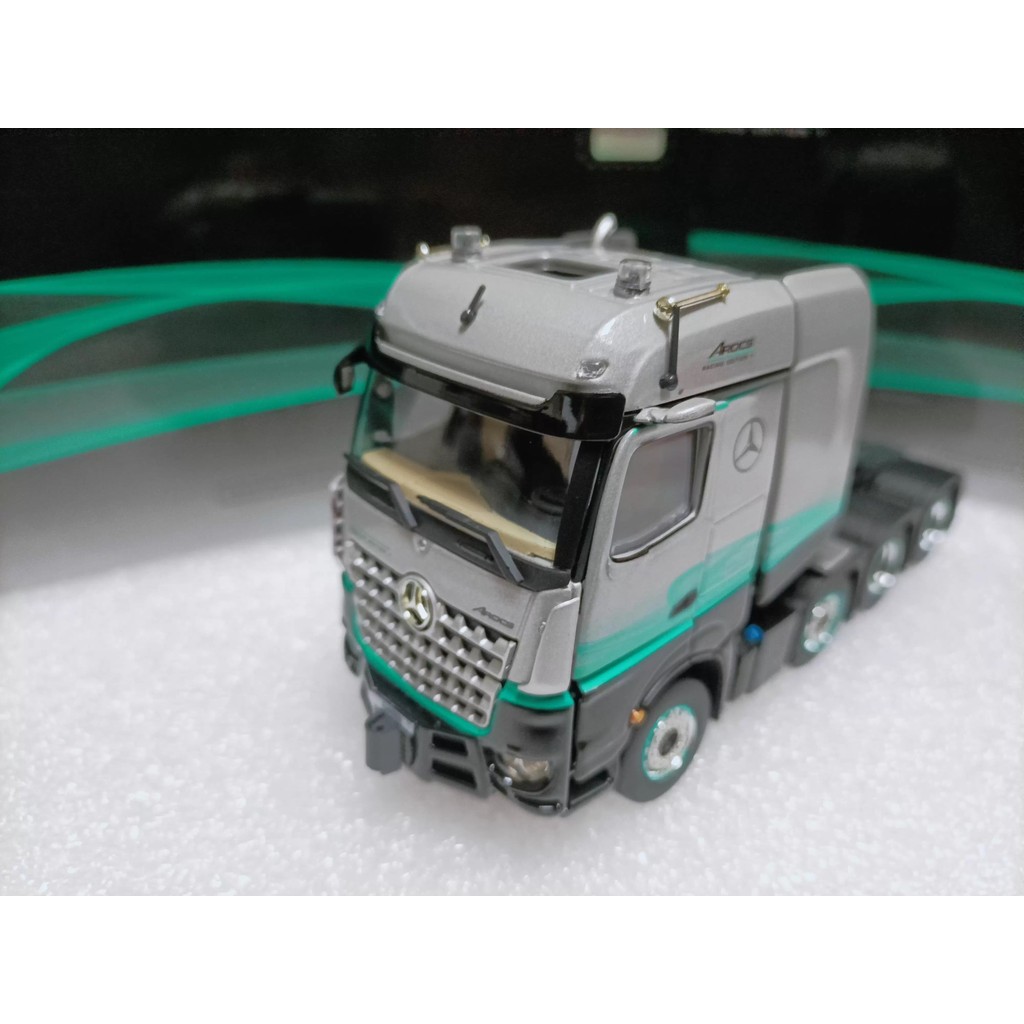 LMC 1 50 Benz Racing Version Trailer รถบรรทุกขนส่งรุ่น Arocs SLT BlGSSPACE 8x4