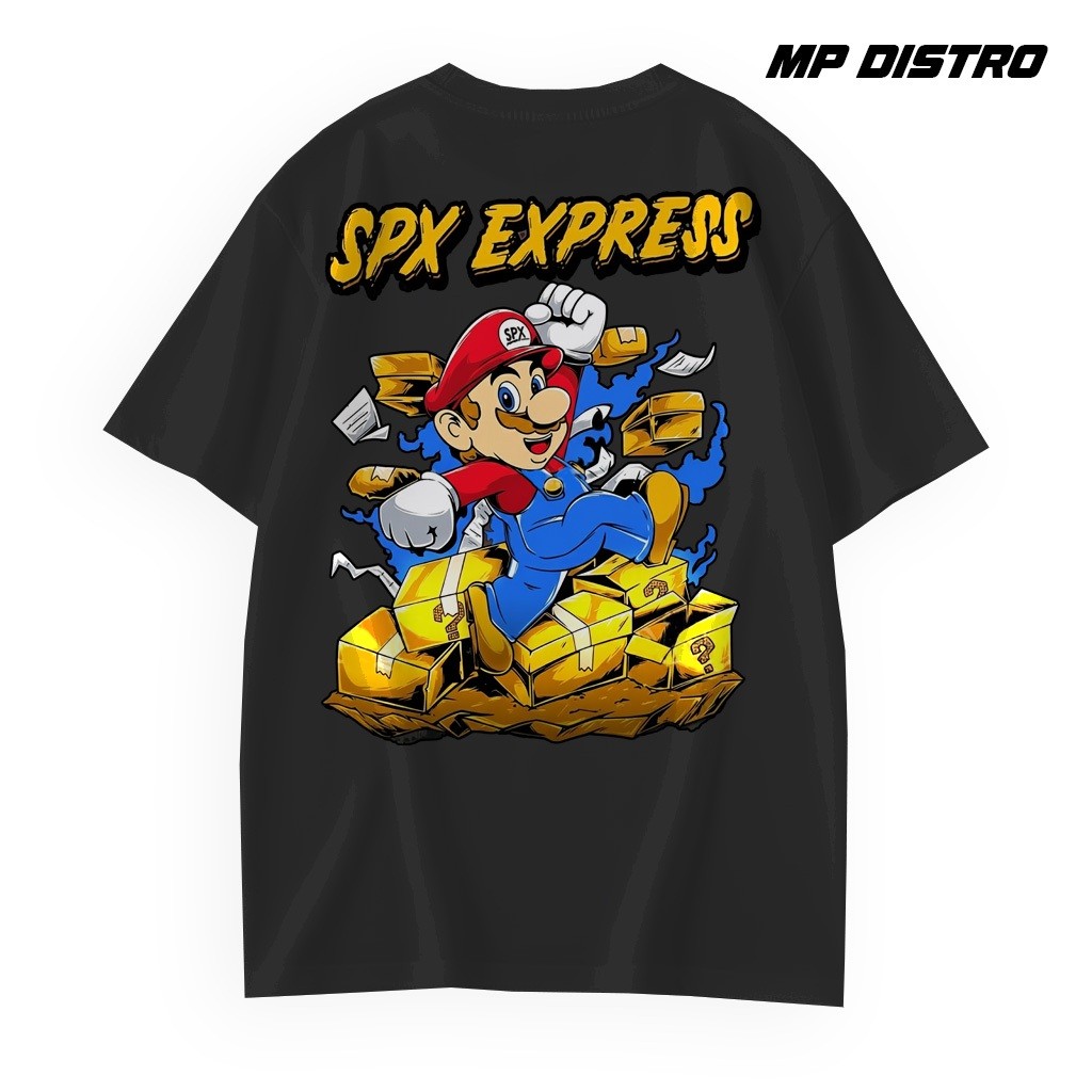 เสื้อยืด Distro ผู้ชายเท่ SPX XPRESS พรีเมี่ยมหนากว่าเนียนนุ่ม Distro SPX Rider