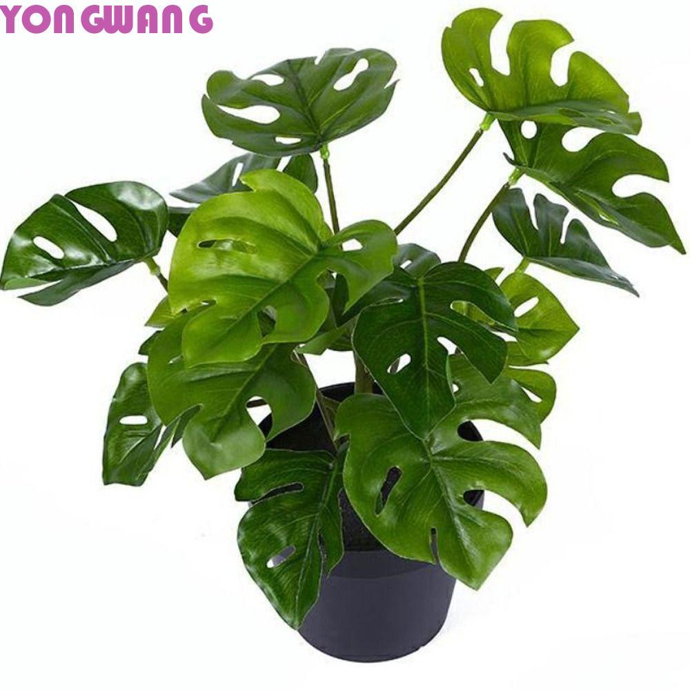 YONGWANG66HR เต่าใบโรงแรม Creative Tree บอนไซสําหรับ Home Garden Decor โต๊ะทํางานพืชสีเขียว