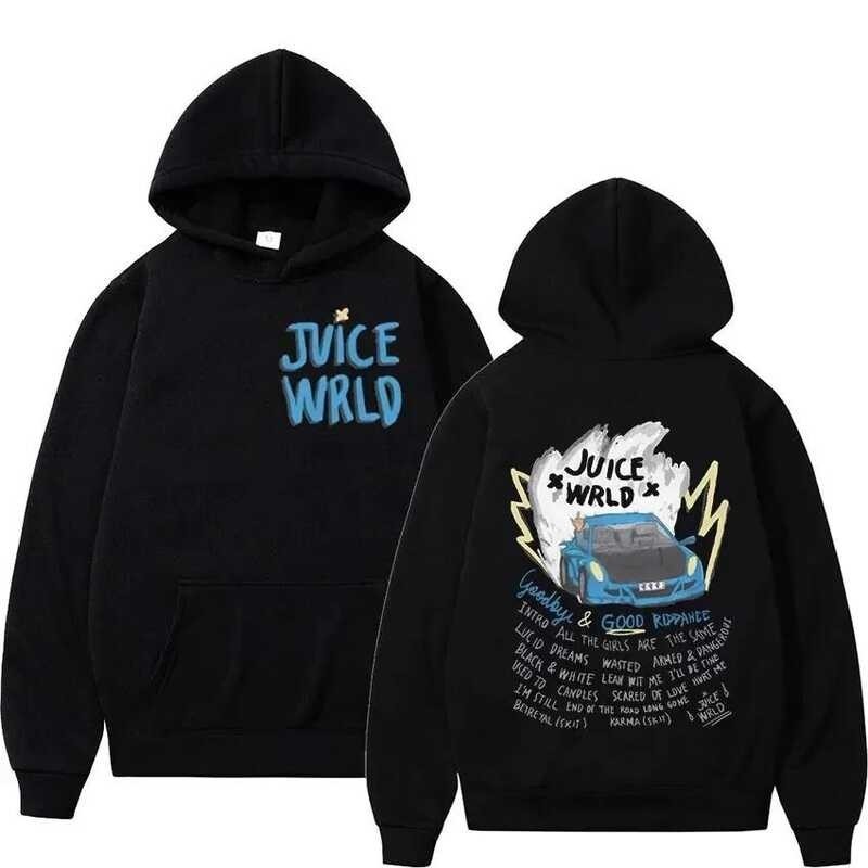 9 Juice Wrld hoodies Juice 18F Wld Rappe Hoodie ผู้ชายและผู้หญิง Fashion Sweate เสื้อกันหSize S-5XL