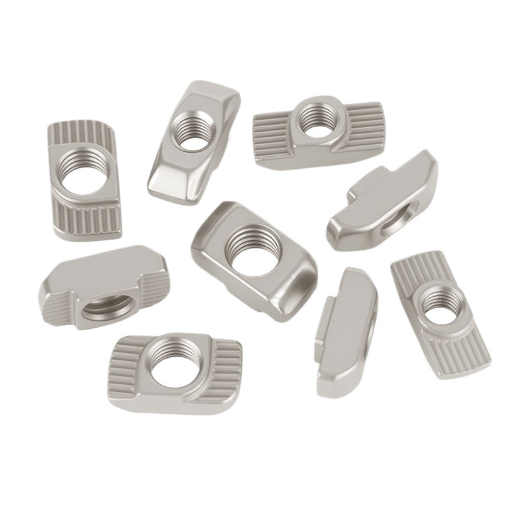 (-LJX)มาตรฐานยุโรป t-nut ชุบนิกเกิลประเภทเรือ t-nut t-block M3/M4/M5/M6/M8