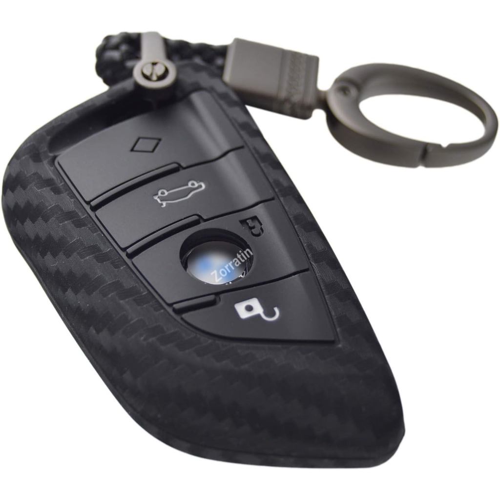 ซิลิโคน 3D คาร์บอน Key Fob สําหรับ BMW 1 2 3 4 5 6 7 M Series X1 X2 X3 X3M X4 X4M X5 X6 M8 M7 M6 M5 