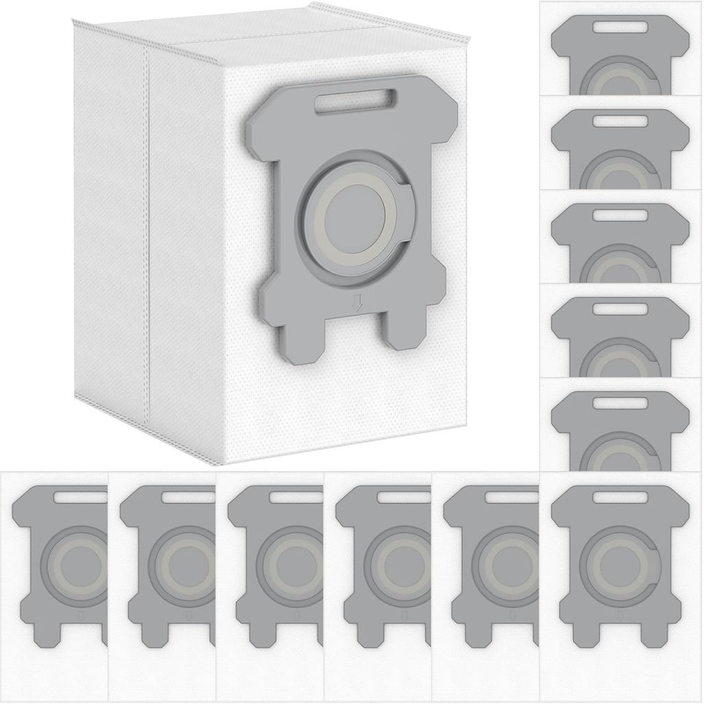 ถุงกําจัดสิ่งสกปรก 12 แพ็คเข้ากันได้กับเครื่องดูดฝุ่นหุ่นยนต์ i3, i3+, i7, i7+, i8, i8+, i4, i4+, i1