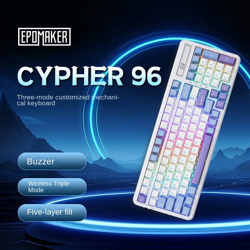 EPOMAKER Cypher96 คีย์บอร์ดไร้สายสามโหมดแบบกําหนดเอง