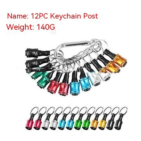 Quick-change Sleeve Keychain Connecting Rod Golden Three-slot Extension Rod Must-Have