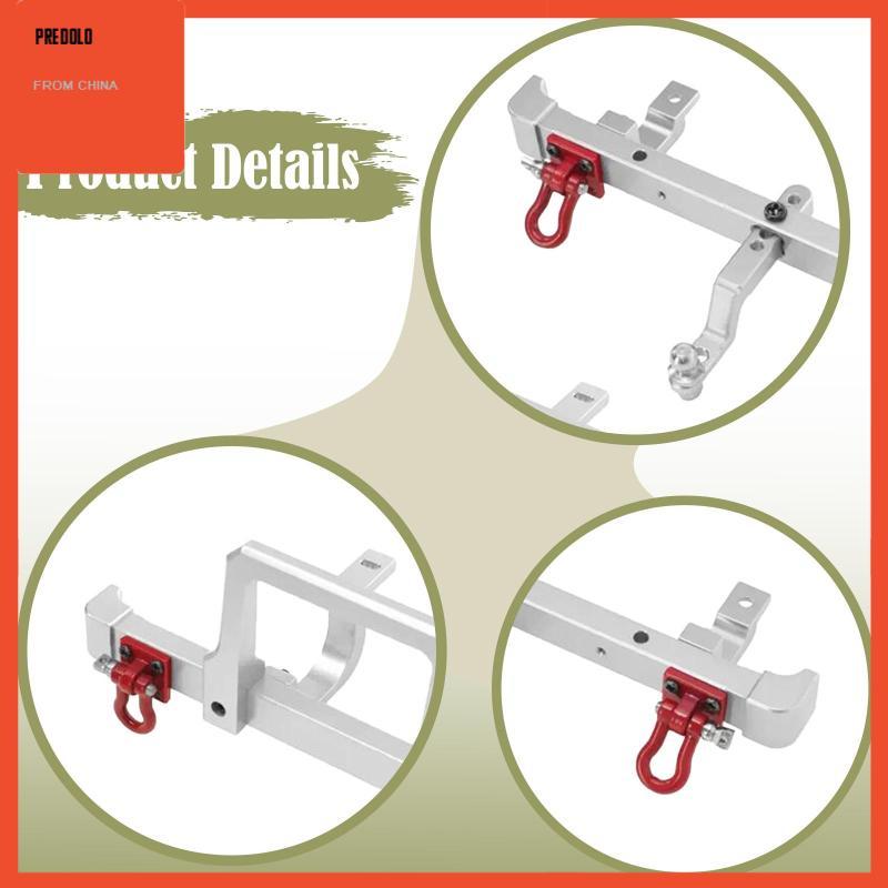 [Predolo] 1:12 Scale RC อุปกรณ์กันชนหน้าหลังโลหะทนทานสําหรับ LC79 MN82S MN82 สีเงิน