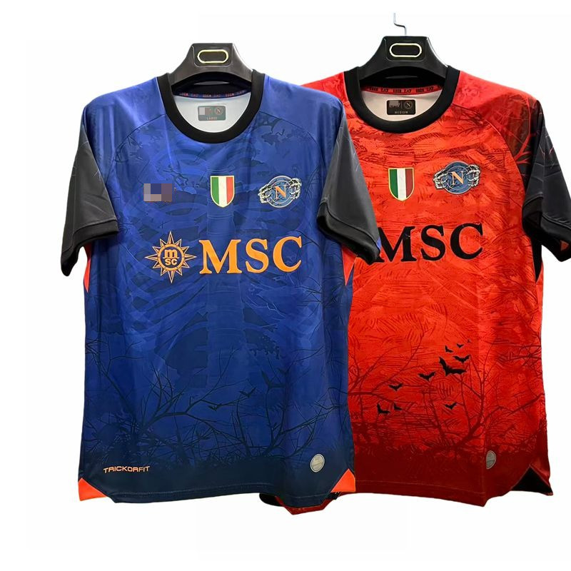 พัดลม Napoli Halloween Special Edition รุ่น 2025/26 และเสื้อฟุตบอลแขนสั้น สามารถกำหนดชื่อและหมายเลขไ