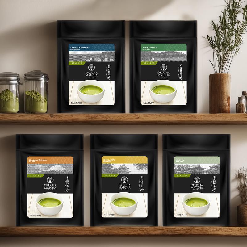 Okucha Matcha เกรด Starter 5 เมือง มัทฉะชาเขียว นำเข้าญี่ปุ่น