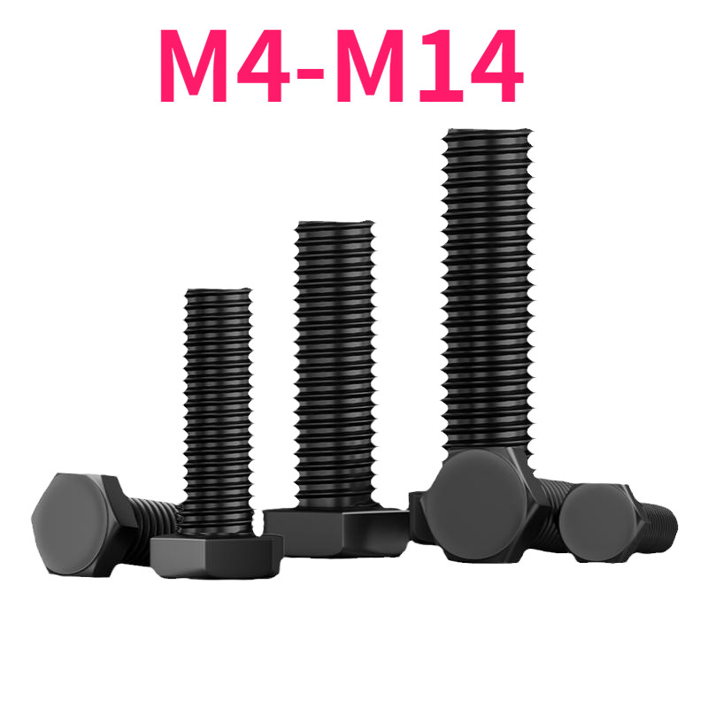 สลักเกลียวหกเหลี่ยมเกรด 12.9 สกรู DIN933 สลักเกลียวหกเหลี่ยมด้านนอกความแข็งแรงสูง สกรูขยาย น็อตเกลีย