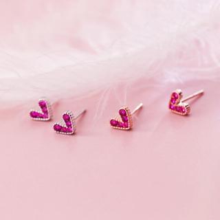 Valentine Studs Earrings ต่างหูเงินแท้ S925 [MERCELO]