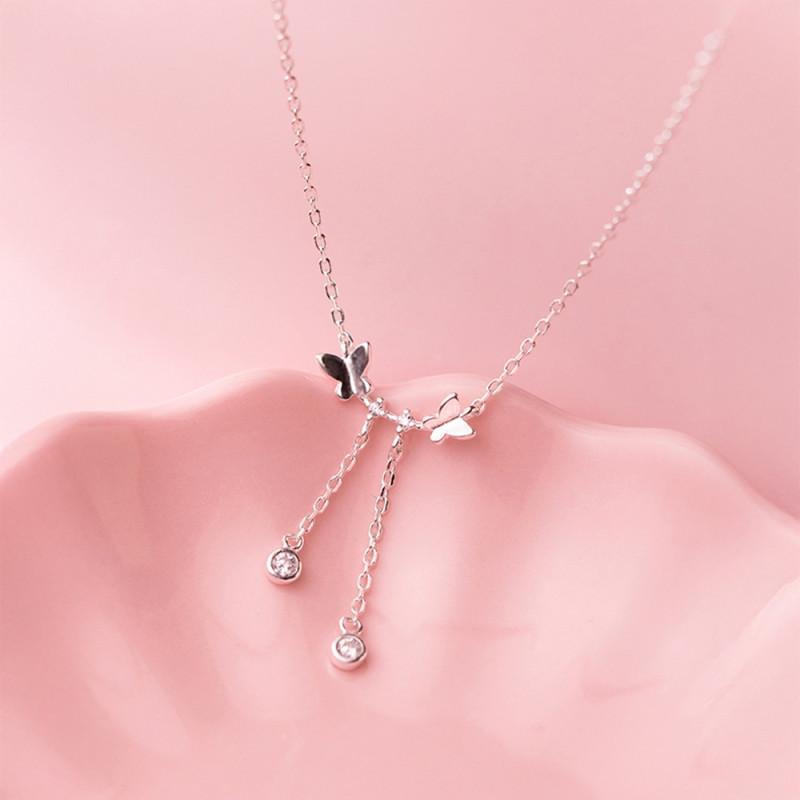 Farfalla Necklace สร้อยคอเงินแท้ S925 [MERCELO]