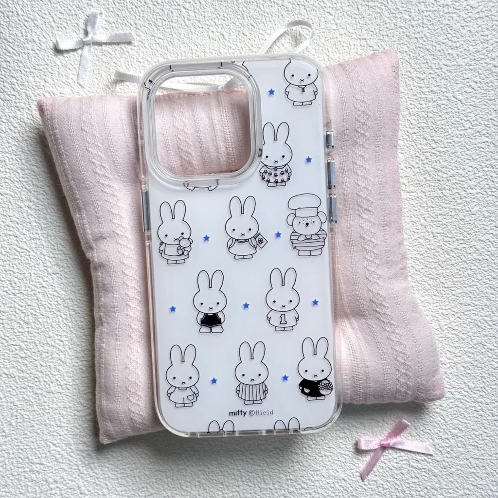 การ์ตูนการ์ตูน Miffy เหมาะสําหรับ Samsung s24fe เคสโทรศัพท์ s25 สองชั้น s23ultra ผู้หญิง s21+/ s22/a54/a52 Creative Shock-proof a72/a73/a33 เปลือกแข็ง a05s/a34 รวมทุกอย่าง - รูปที่ 5