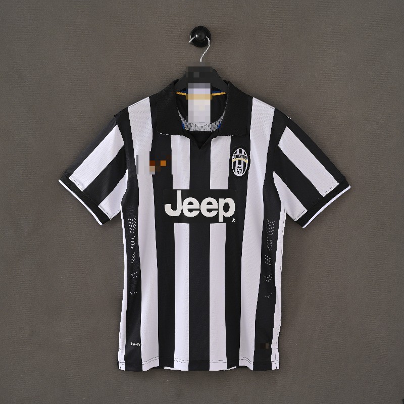 Retro 14-15 Juventus home football short Sleeve jersey