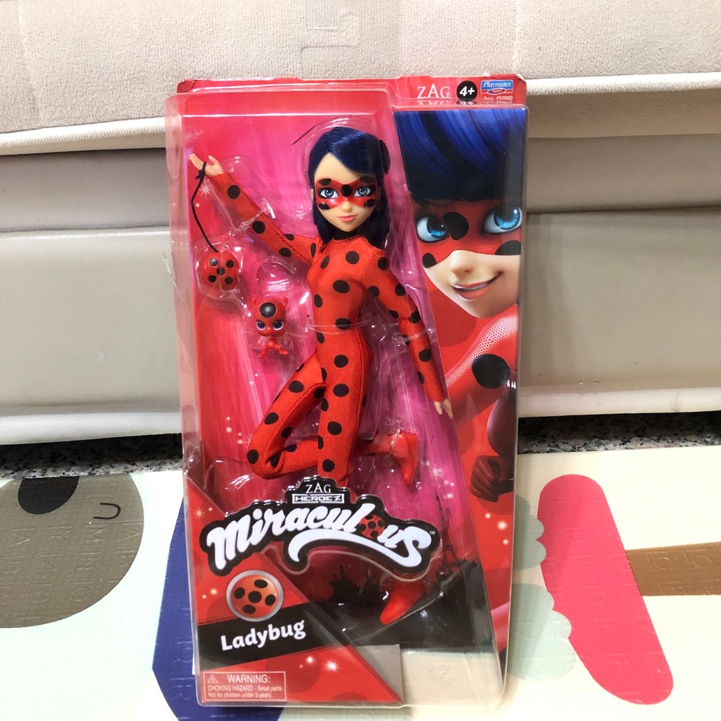 ของแท้ Ladybug Miracle Girl Ladybug Ladybug Black Cat Rol Marina ตุ๊กตาตกแต่ง