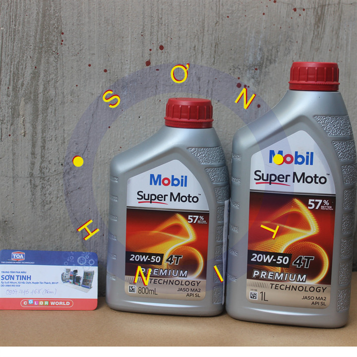 Mobil Super Moto 20w50, 15w40 น้ํามันสําหรับรถยนต์แบบแมนนวล - สินค้าแท้นําเข้าจาก SEGAPO
