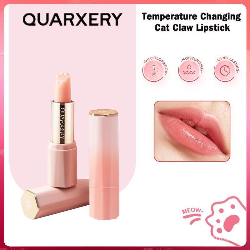 QUARXERY Lip Makeup Cat Claw Series ลิปบาล์มเปลี่ยนอุณหภูมิ - เปลี่ยนสีตามอุณหภูมิ ให้ความชุ่มชื้นริ
