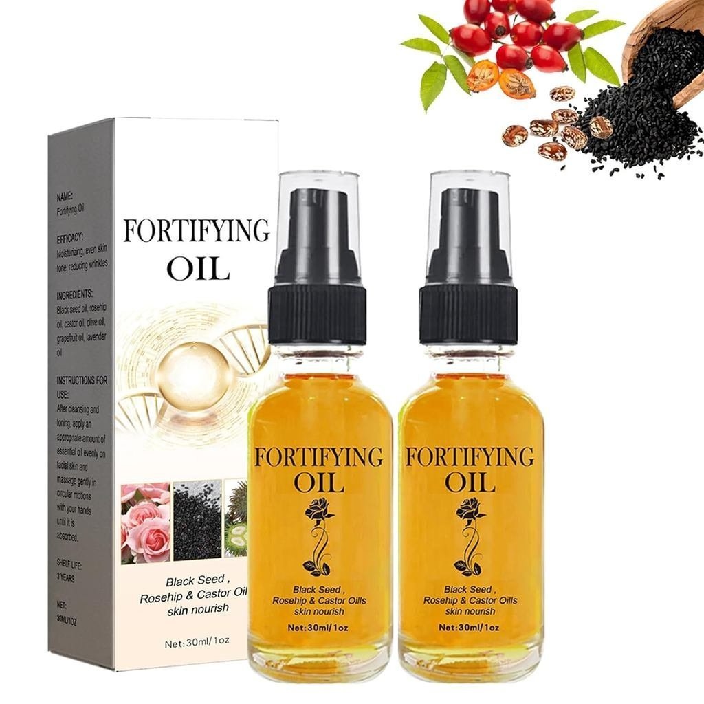 Lilinas Castor Oil - Castor Oil Black Seed Oil Rosehip Oil Face Serum, Lilinas Castor Oil for Face, 
