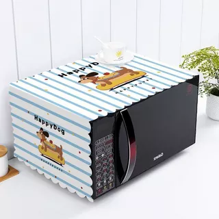 COD ผ้าคลุมไมโครเวฟ 35*100CM รูปการ์ตูน กันฝุ่น ป้องกันน้ำมัน ใช้ได้ก้กเครื่องซักผ้าและตู้เย็น