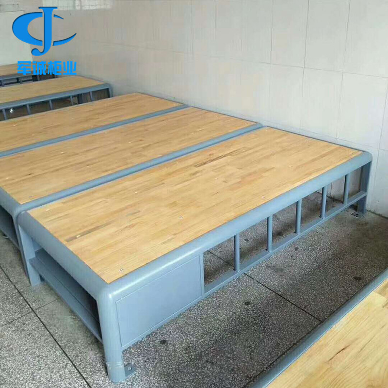 Hebei Juncheng Prison Bed Prison Bed Care Bed Bed Duty Workroom โครงเหล็กเดี่ยว เตียงกักขัง