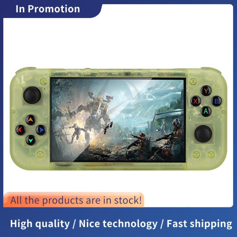 RG50XX มือถือคอนโซลเกม Retro 5 นิ้ว 64G 20000 + วิดีโอเกม LINUX 3D จอยสติ๊กสําหรับ 19 + Simulator B