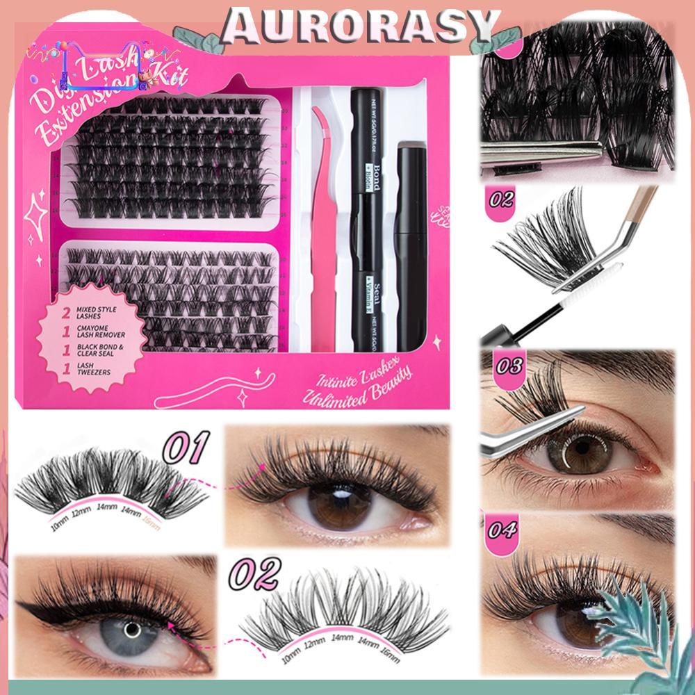 🚚พร้อมส่งจากไทย🚚168 ชิ้น DIY Lash Extension Kit 10-16 มิลลิเมตร Wispy Eyelash Clusters สําหรับ Make 