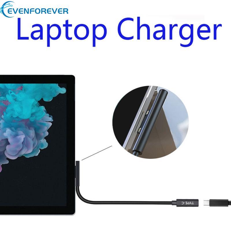 EV PD 15V Fast to USB 3 1 Type C หญิงอะแดปเตอร์ชาร์จไฟสําหรับ Micro soft Surface 7 6 5 4 3 แล็ปท็อปช