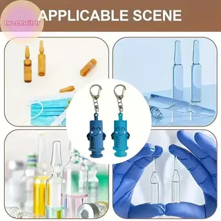 TRWITR-Shaped Ampoule ที่เปิดขวดพวงกุญแจเครื่องตัดยาง Aid Medicine Vial Breaker เครื่องมือสําหรับพยาบาลบ้านและหมอ TH