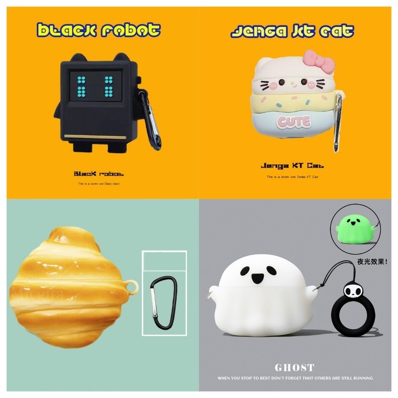 Stock ReadyCase สําหรับ Anker Soundcore Liberty 4NC หูฟังซิลิโคนปกอ่อนพร้อมตะขอ