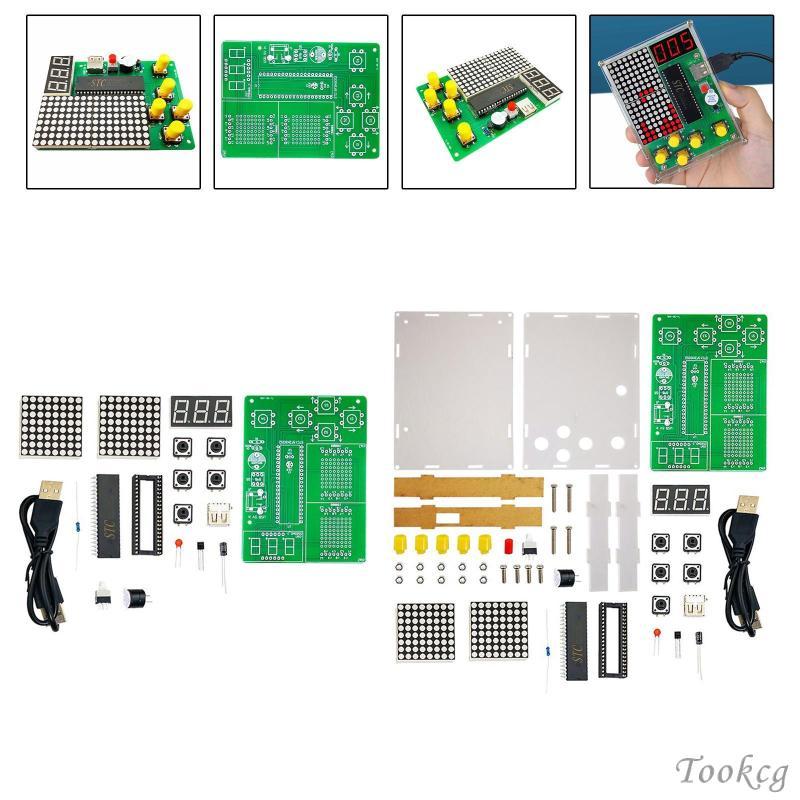 [Tookcg] Controller Snake Game Kit Tetris Pixel Game DIY Set for Kids Girls Boys