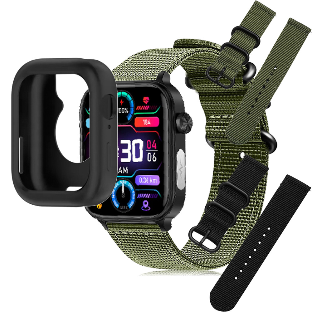 PureHealth Life HR5s นาฬิกาหน้าจอฝาครอบป้องกันกันชนสําหรับ PH Life HR5s Smartwatch สายคล้องคอสายรัดข