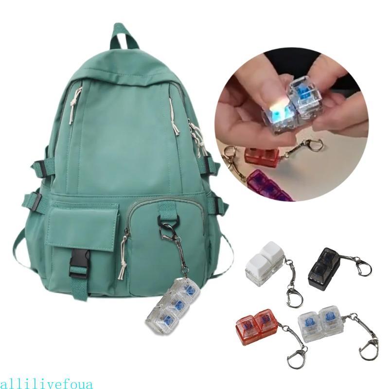 Allilivefoua LED Keyboard Switches Tester Mechanical Keyboard Switches การทดสอบพวงกุญแจของเล่น