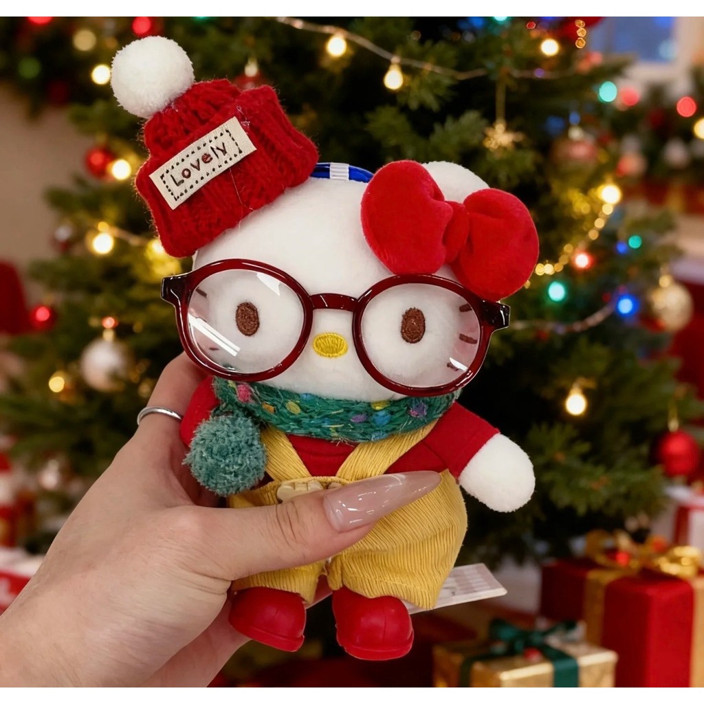 Sanrio Hello Kitty จี้ห้อยกระเป๋าในธีมซานตาคลอส พร้อมตุ๊กตาคิตตี้แมว เป็นของขวัญเทศกาลวันหยุดที่น่ารัก - รูปที่ 5