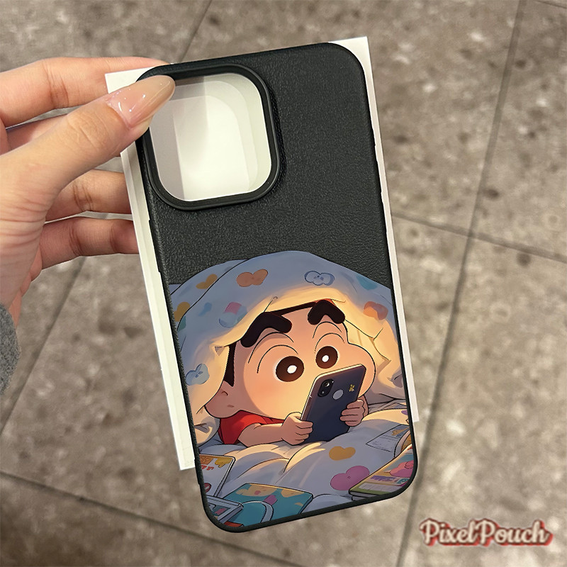 ❤️จัดส่งทันที❤️เคสไอโฟน11 12 13 14 15 16 Pro Max Cute cartoon crayon shinchan Luxury Case สำหรับ iPhone