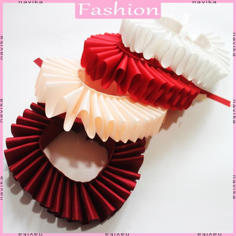 NAV Renaissance Cape สไตล์ Retro & Victorian ผ้าพันคอพร้อมสร้อยคอคล้องคอมีลายริเฟลด์