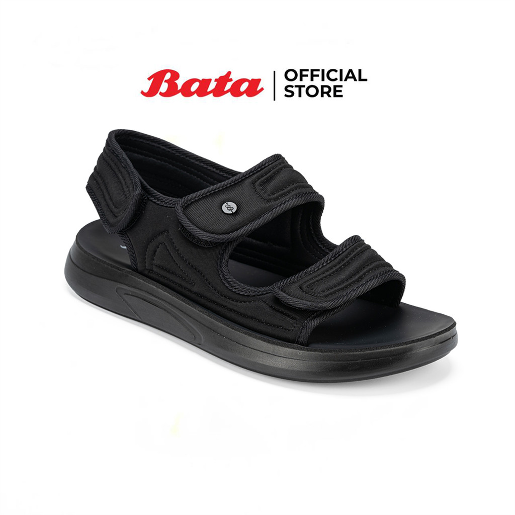Bata บาจา รองเท้าแตะรัดส้น สำหรับผู้ชาย รุ่น CLAY สีดำ รหัส 8316163